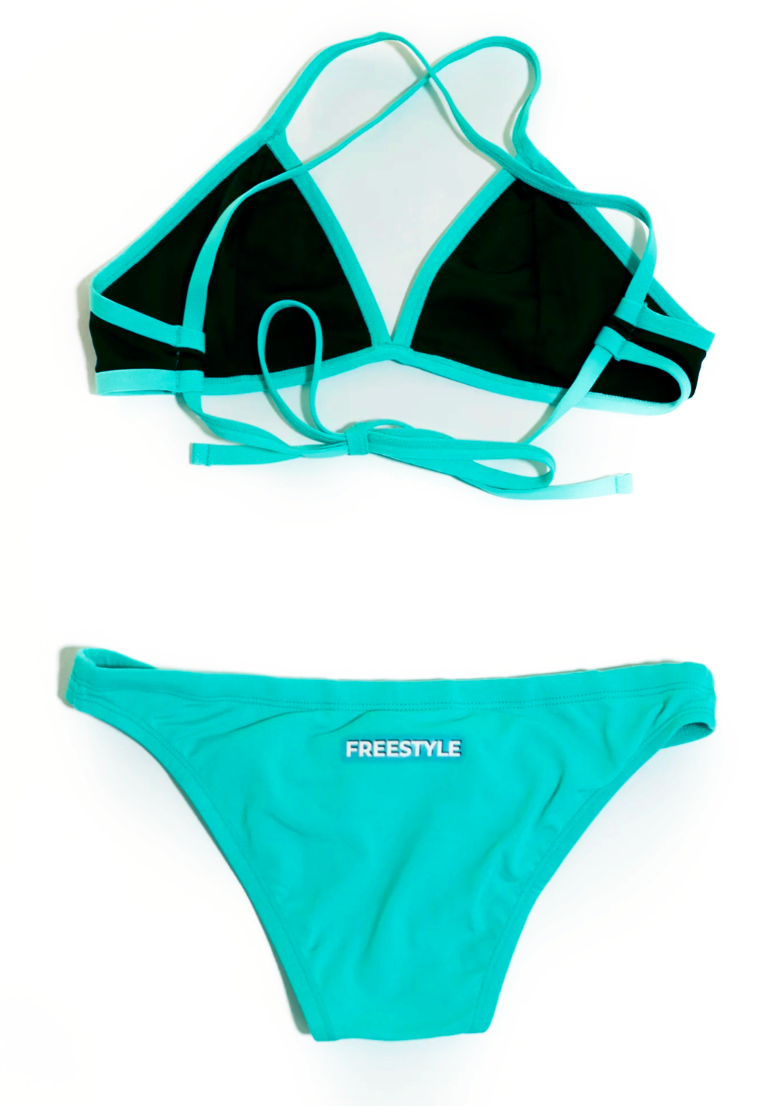 Aquamarine Contrast Bikini Top